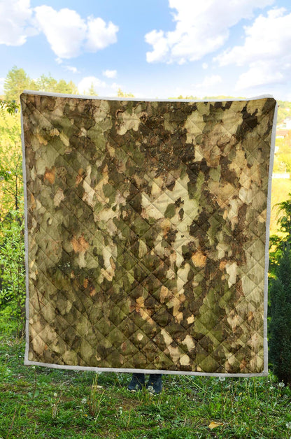 Camo Realistic Tree Texture Print Premium Quilt-JTAMIGO.COM