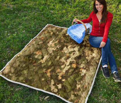 Camo Realistic Tree Texture Print Premium Quilt-JTAMIGO.COM