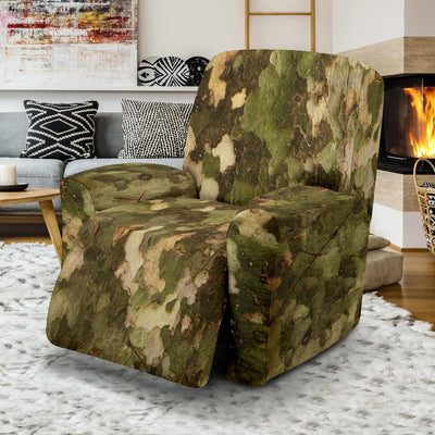 Camo Realistic Tree Texture Print Recliner Slipcover-JTAMIGO.COM