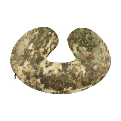 Camo Realistic Tree Texture Print U-Shaped Travel Neck Pillow-JTAMIGO.COM