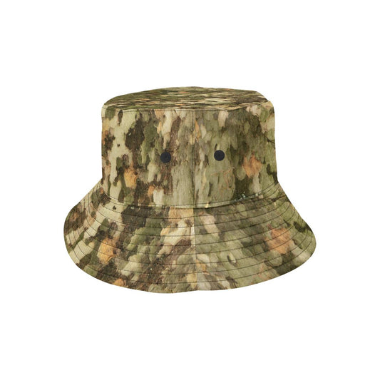 Camo Realistic Tree Texture Print Unisex Bucket Hat
