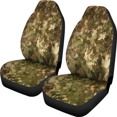 Camo Realistic Tree Texture Print Universal Fit Car Seat Covers