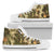 Camo Realistic Tree Texture Print Women High Top Shoes