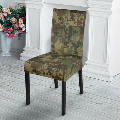 Camouflage Aztec Green Army Print Dinning Chair Slipper-JTAMIGO.COM