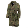 Camouflage Aztec Green Army Print Men Bath Robe-JTAMIGO.COM