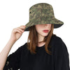 Camouflage Aztec Green Army Print Unisex Bucket Hat