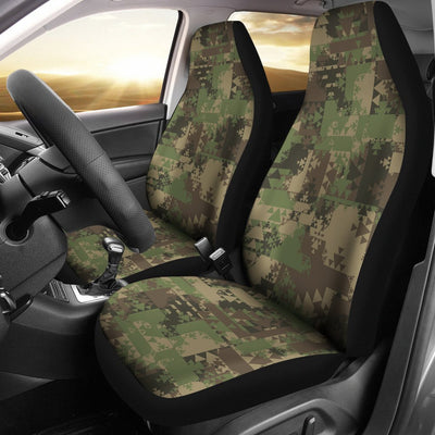 Camouflage Aztec Green Army Print Universal Fit Car Seat Covers