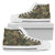 Camouflage Aztec Green Army Print Women High Top Shoes