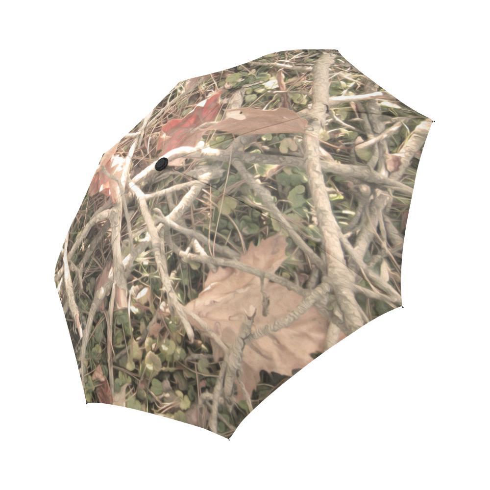 Camouflage Realistic Tree Authumn Print Automatic Foldable Umbrella