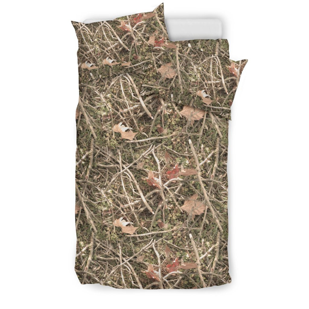 Camouflage Realistic Tree Authumn Print Duvet Cover Bedding Set