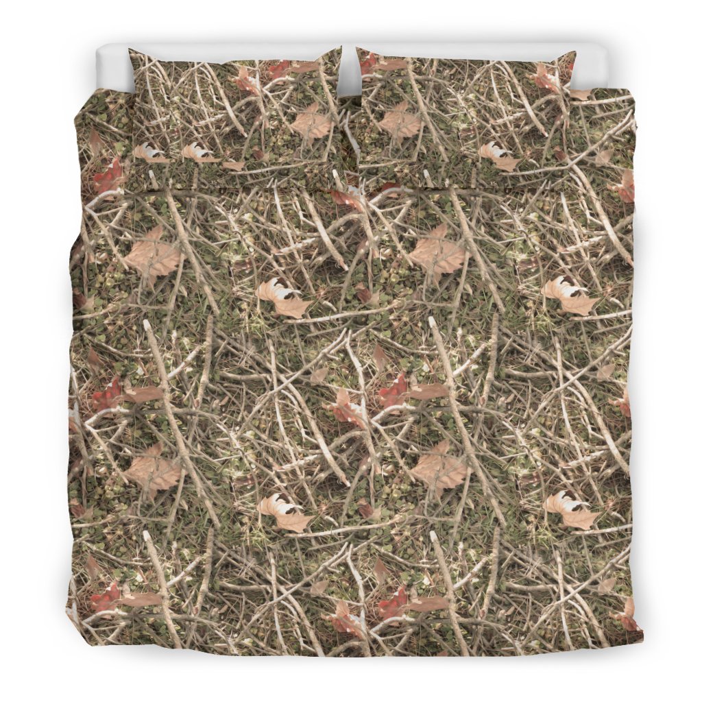 Camouflage Realistic Tree Authumn Print Duvet Cover Bedding Set