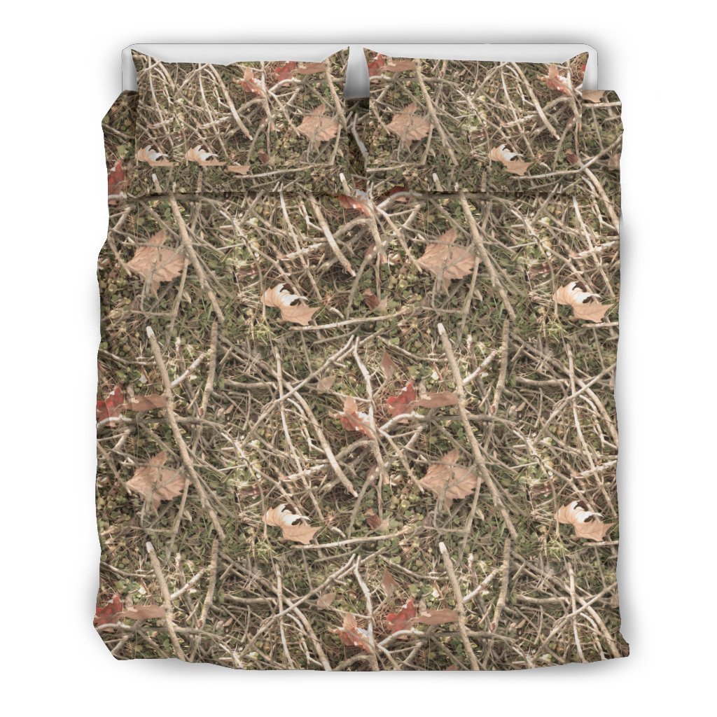 Camouflage Realistic Tree Authumn Print Duvet Cover Bedding Set