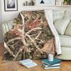 Camouflage Realistic Tree Authumn Print Fleece Blanket