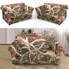 Camouflage Realistic Tree Authumn Print Loveseat Slipcover-JTAMIGO.COM