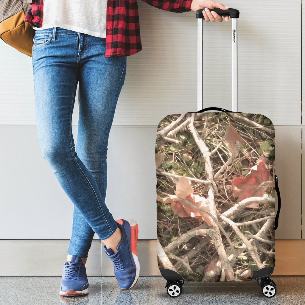 Camouflage Realistic Tree Authumn Print Luggage Cover Protector