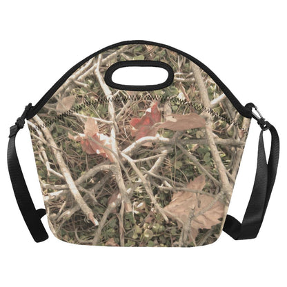 Camouflage Realistic Tree Authumn Print Neoprene Lunch Bag (Model 1669)(Large)-JTAMIGO.COM