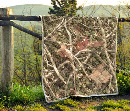 Camouflage Realistic Tree Authumn Print Premium Quilt-JTAMIGO.COM