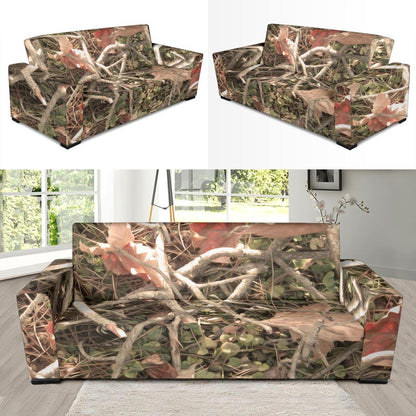 Camouflage Realistic Tree Authumn Print Sofa Slipcover-JTAMIGO.COM