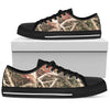 Camouflage Realistic Tree Authumn Print Women Low Top Shoes