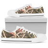 Camouflage Realistic Tree Authumn Print Women Low Top Shoes