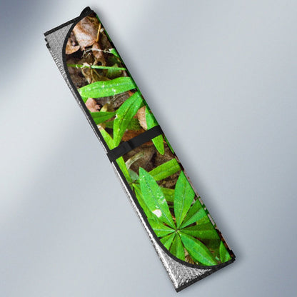 Camouflage Realistic Tree Fresh Print Car Sun Shade For Windshield