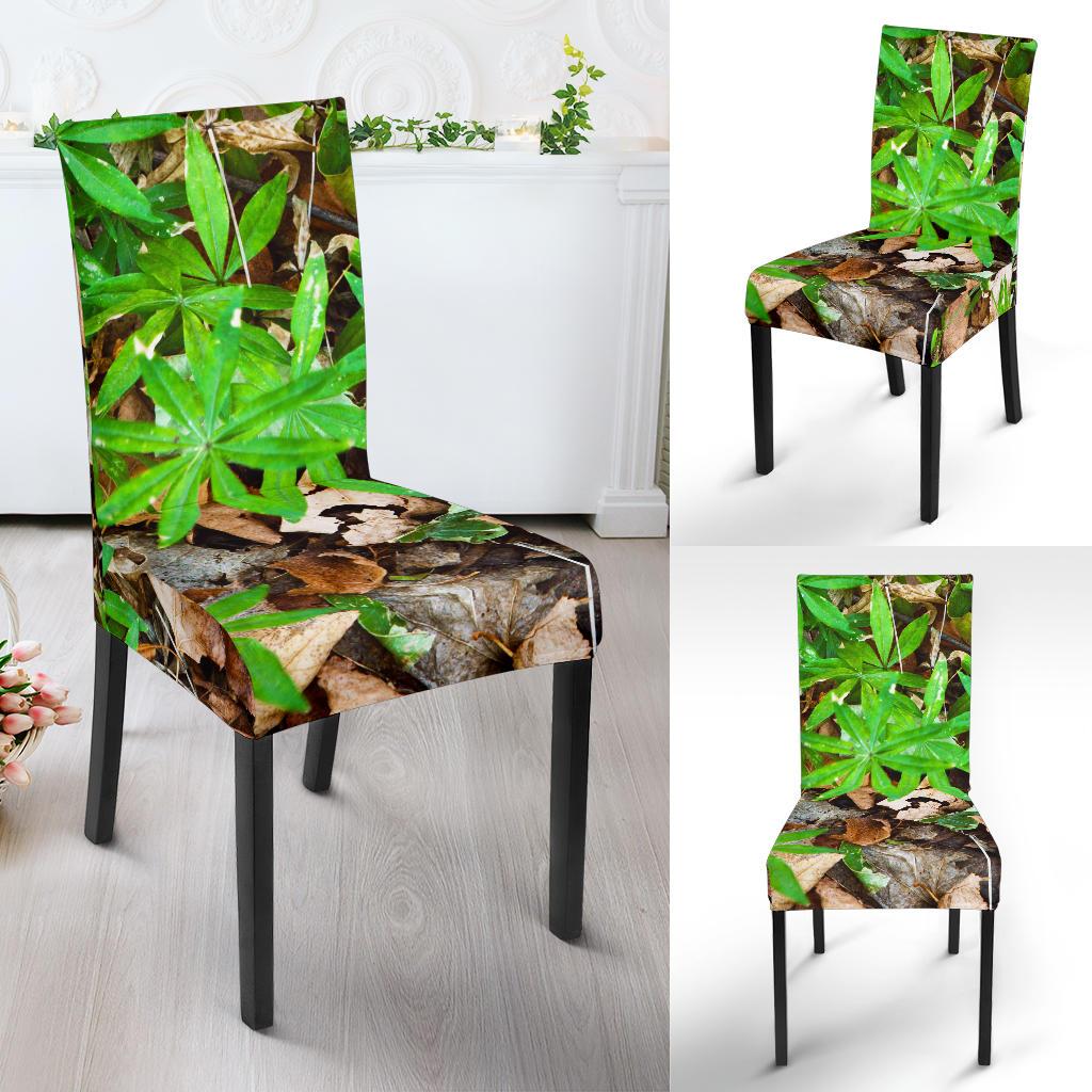 Camouflage Realistic Tree Fresh Print Dinning Chair Slipper-JTAMIGO.COM