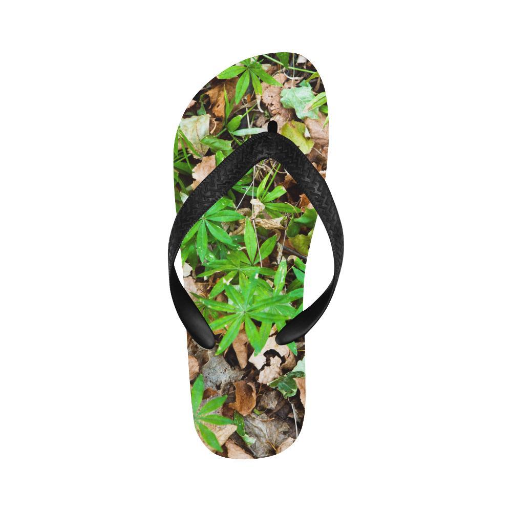 Camouflage Realistic Tree Fresh Print Flip Flops-JTAMIGO.COM