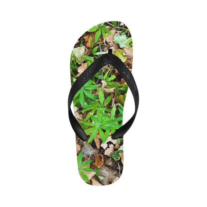 Camouflage Realistic Tree Fresh Print Flip Flops-JTAMIGO.COM