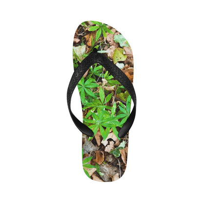 Camouflage Realistic Tree Fresh Print Flip Flops-JTAMIGO.COM