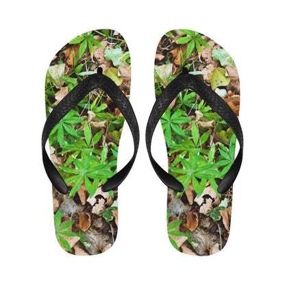 Camouflage Realistic Tree Fresh Print Flip Flops-JTAMIGO.COM