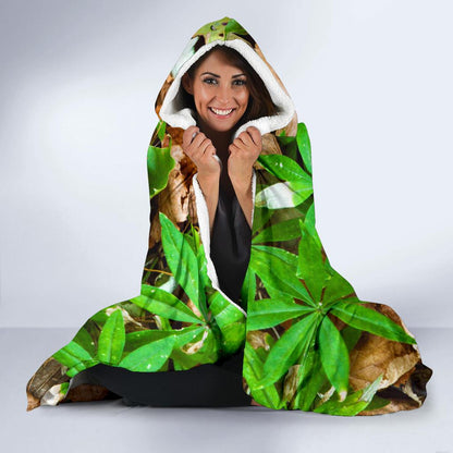 Camouflage Realistic Tree Fresh Print Hooded Blanket-JTAMIGO.COM