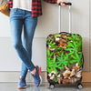Camouflage Realistic Tree Fresh Print Luggage Cover Protector
