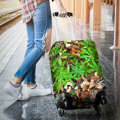 Camouflage Realistic Tree Fresh Print Luggage Cover Protector