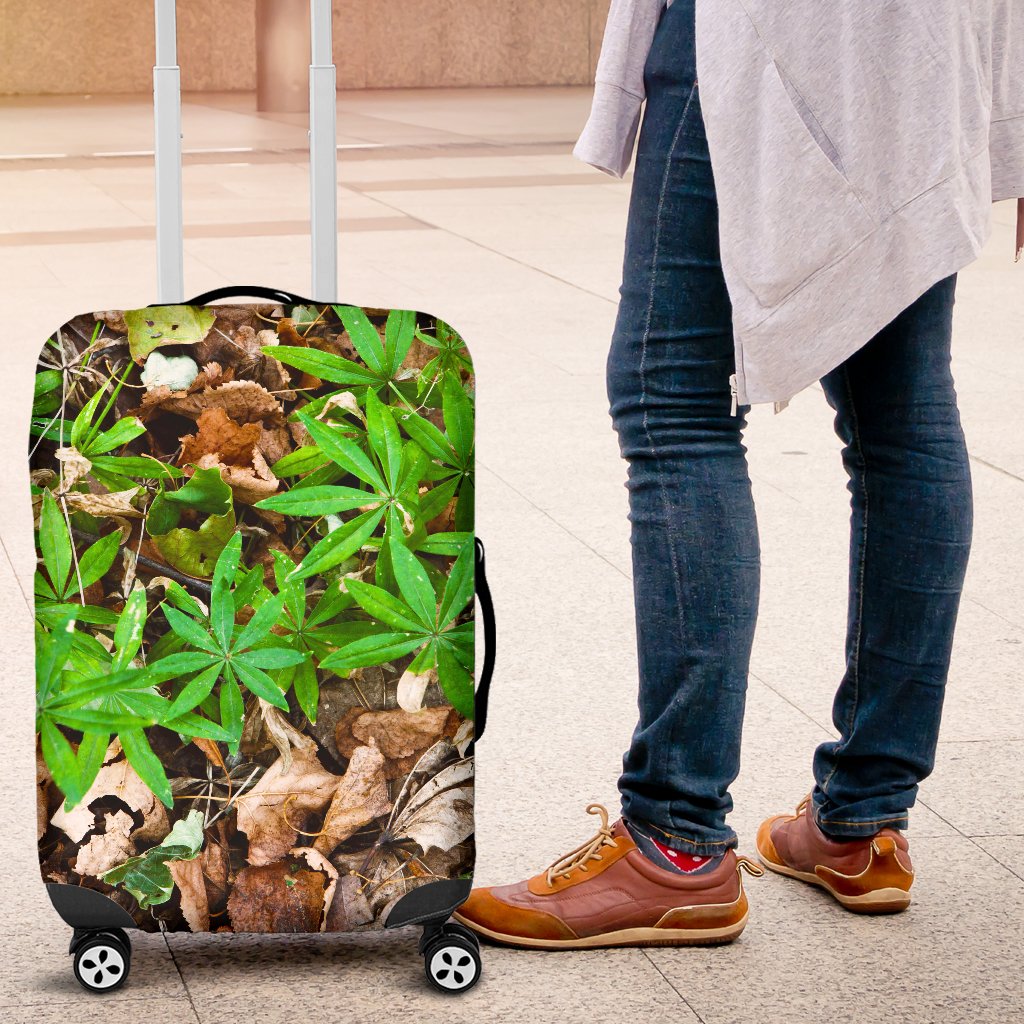 Camouflage Realistic Tree Fresh Print Luggage Cover Protector