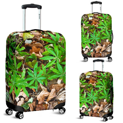 Camouflage Realistic Tree Fresh Print Luggage Cover Protector