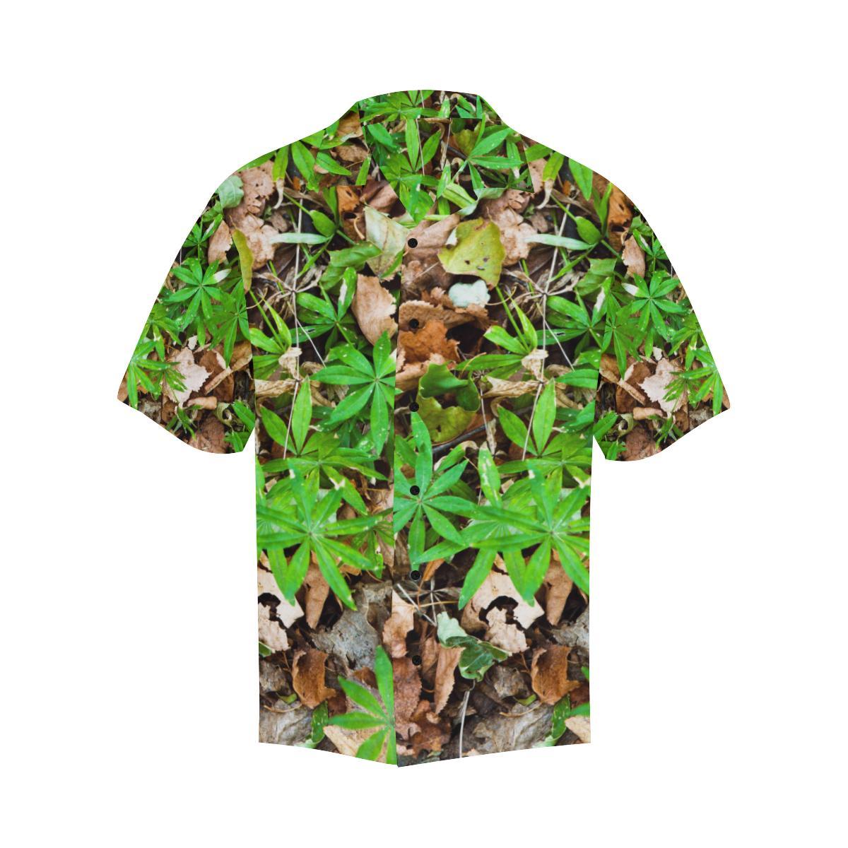 Camouflage Realistic Tree Fresh Print Men Aloha Hawaiian Shirt