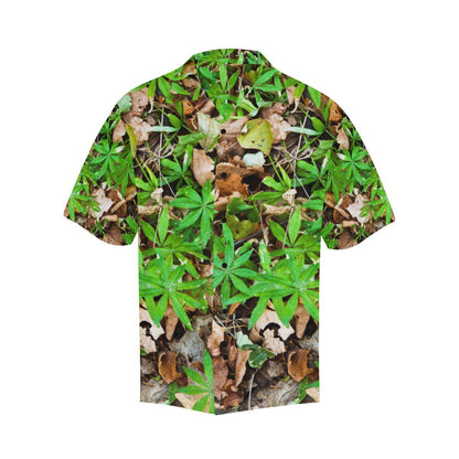 Camouflage Realistic Tree Fresh Print Men Aloha Hawaiian Shirt