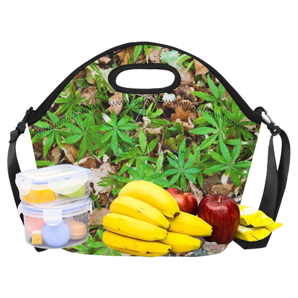 Camouflage Realistic Tree Fresh Print Neoprene Lunch Bag (Model 1669)(Large)-JTAMIGO.COM