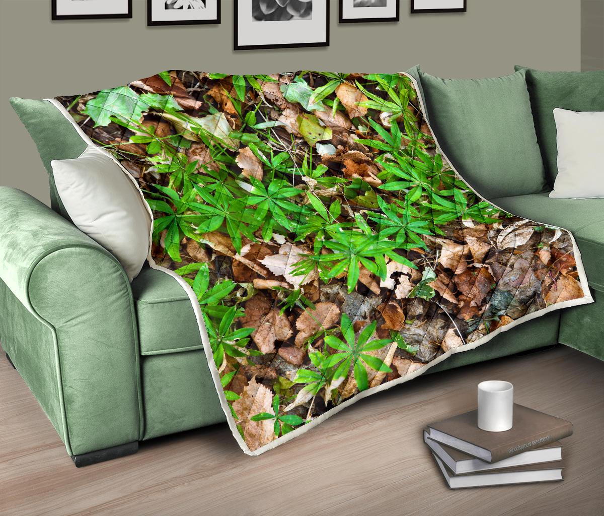 Camouflage Realistic Tree Fresh Print Premium Quilt-JTAMIGO.COM