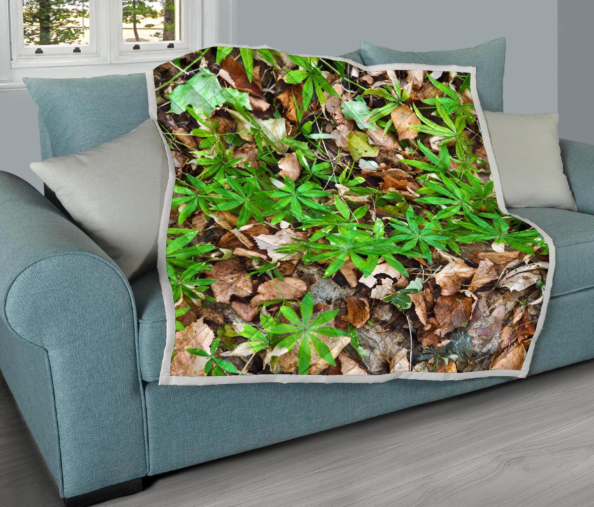 Camouflage Realistic Tree Fresh Print Premium Quilt-JTAMIGO.COM