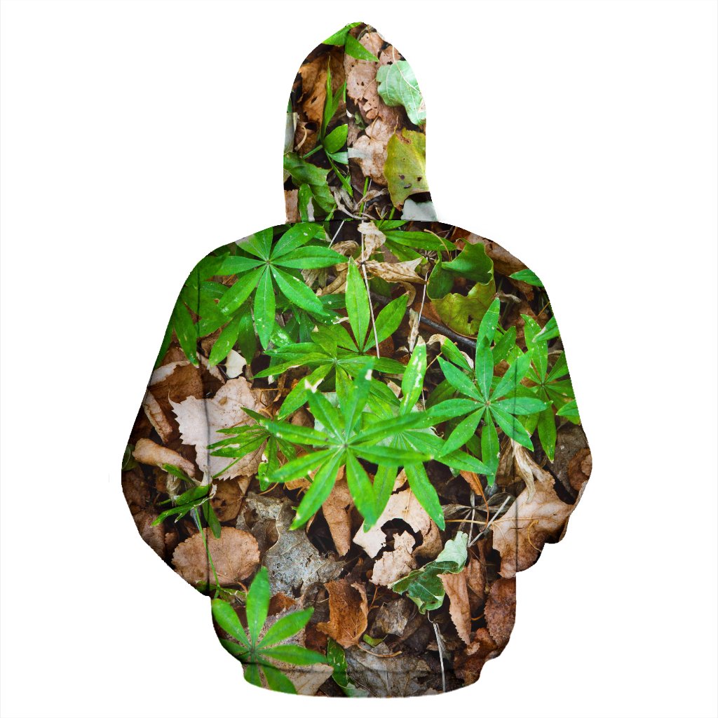Camouflage Realistic Tree Fresh Print Pullover Hoodie