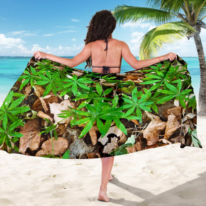 Camouflage Realistic Tree Fresh Print Sarong Pareo Wrap