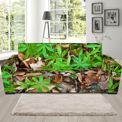 Camouflage Realistic Tree Fresh Print Sofa Slipcover-JTAMIGO.COM