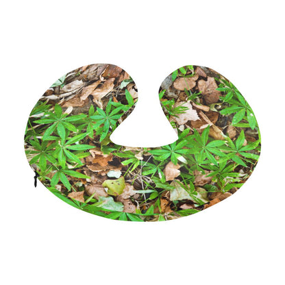 Camouflage Realistic Tree Fresh Print U-Shaped Travel Neck Pillow-JTAMIGO.COM