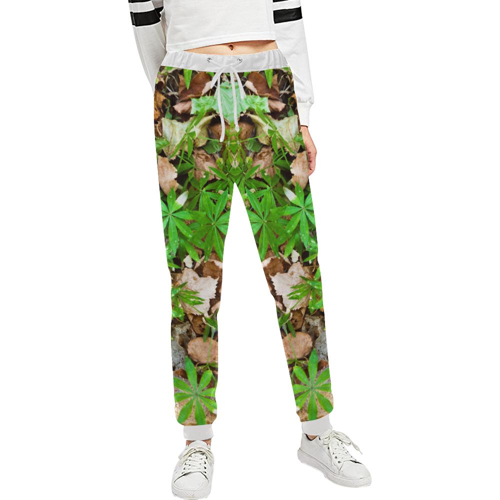 Camouflage Realistic Tree Fresh Print Unisex Casual Sweatpants (Model L11)-JTAMIGO.COM