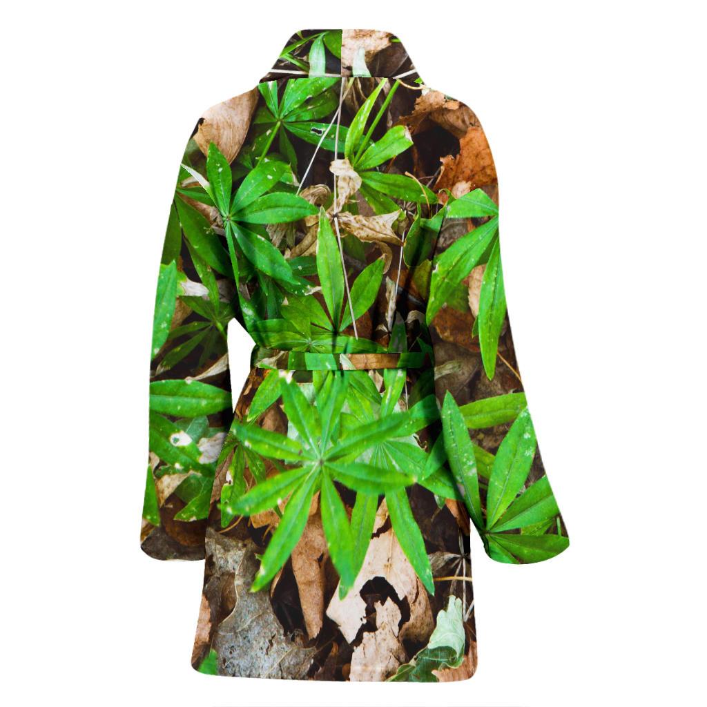 Camouflage Realistic Tree Fresh Print Women Bath Robe-JTAMIGO.COM