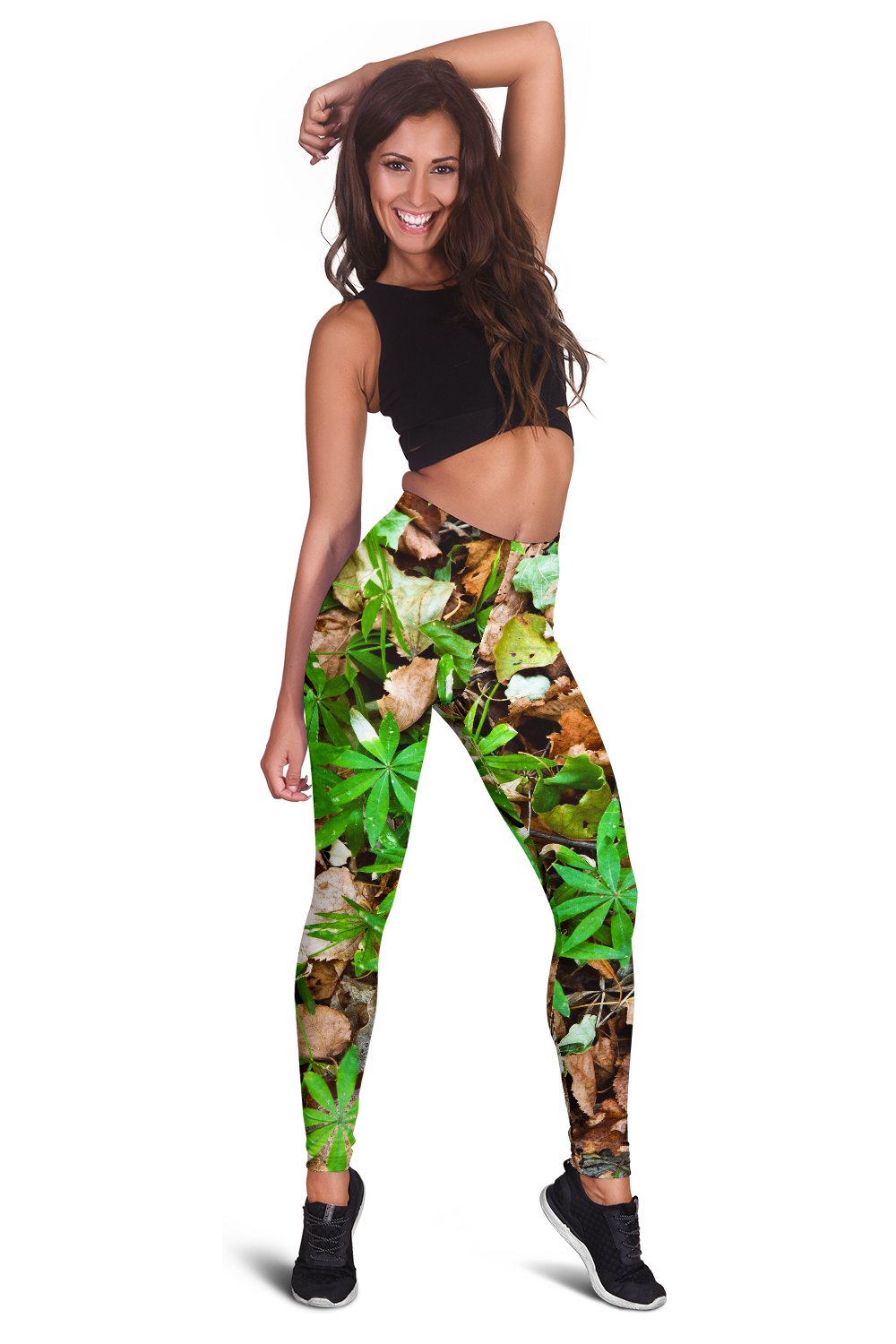 Camouflage Realistic Tree Fresh Print Women Leggings