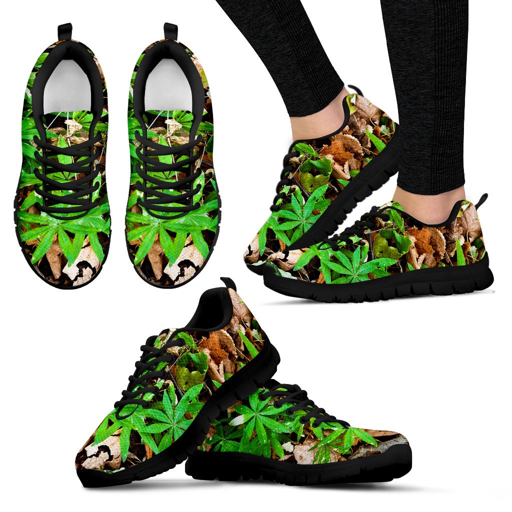 Camouflage Realistic Tree Fresh Print Women Sneakers Shoes