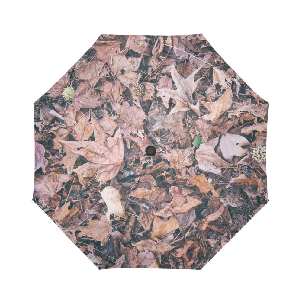Camouflage Realistic Tree Leaf Print Automatic Foldable Umbrella