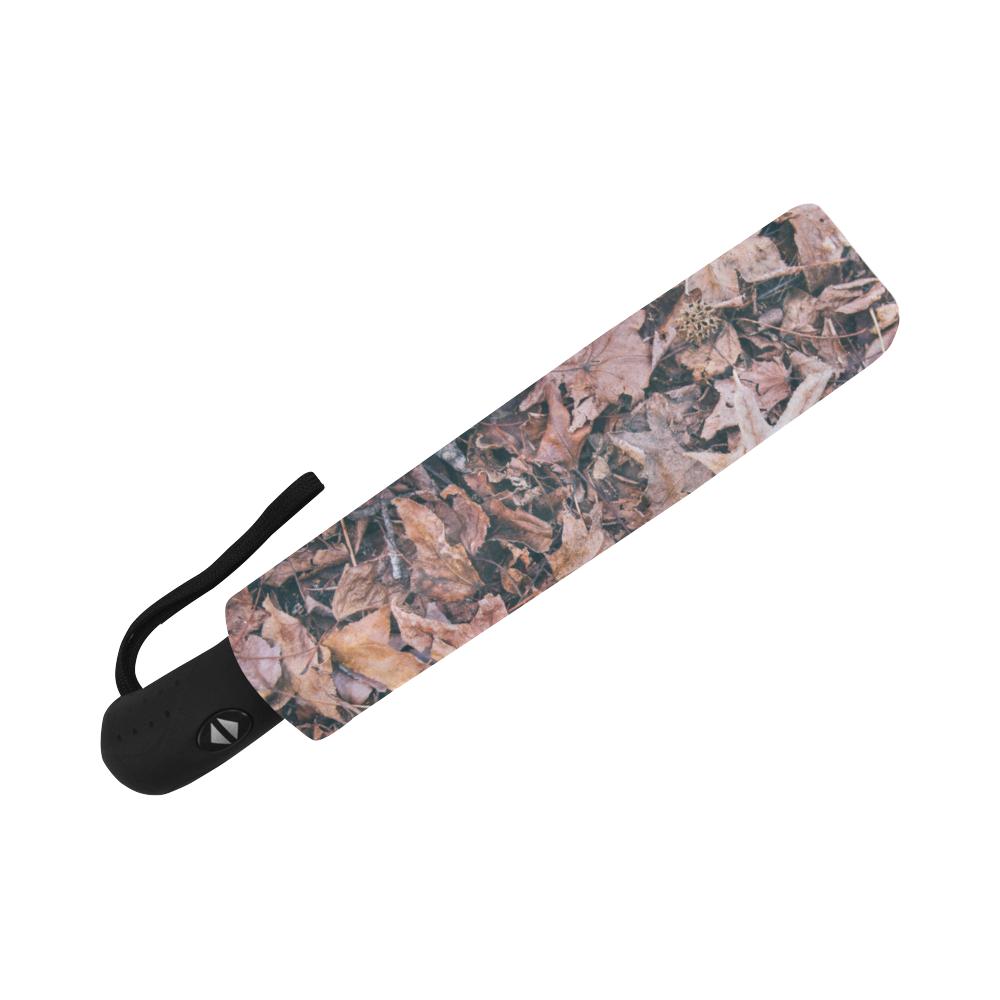 Camouflage Realistic Tree Leaf Print Automatic Foldable Umbrella